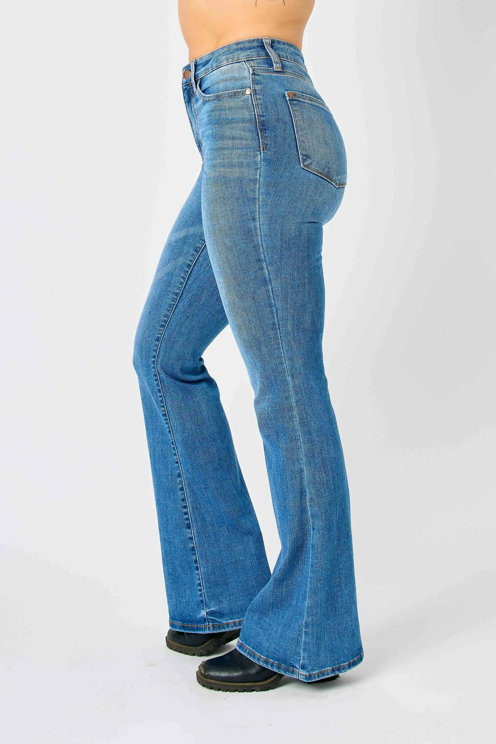 Judy Blue Full Size Hw Classic Flare Jeans Plus Size