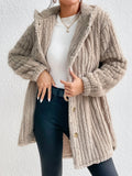 Button Down Hooded Coat - felvior