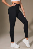 Wide Waistband Sports Leggings - felvior