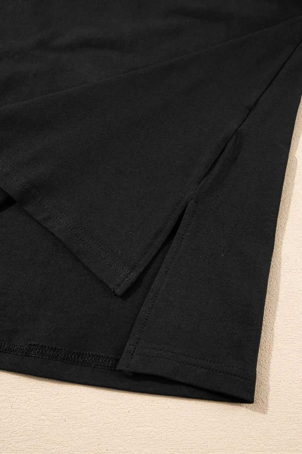 Loose Half Sleeve Hi Low Hem T Shirt