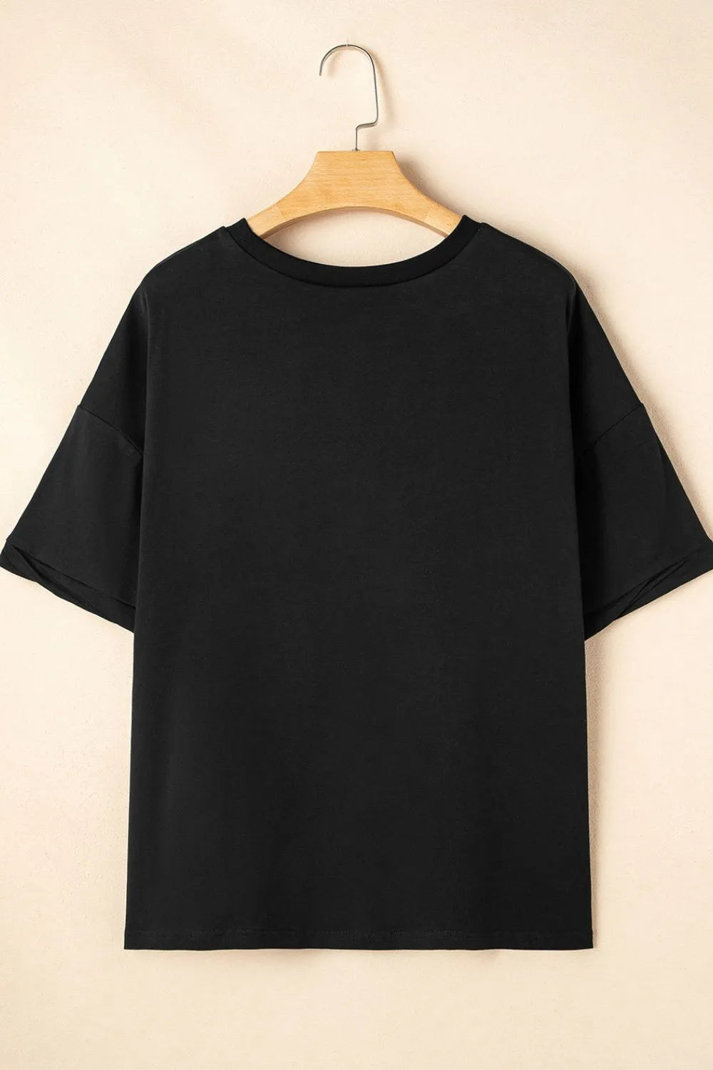 Loose Half Sleeve Hi Low Hem T Shirt