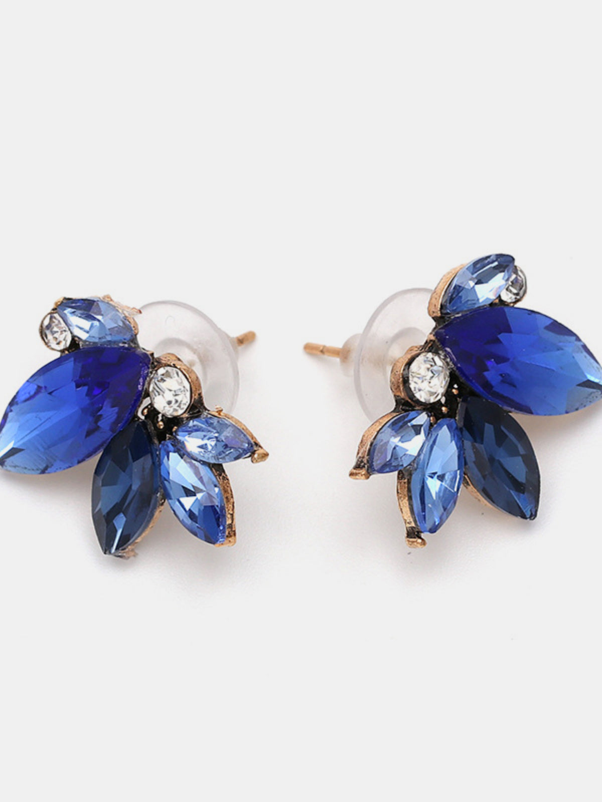 Alloy Rhinestone Flower Stud Earrings - felvior