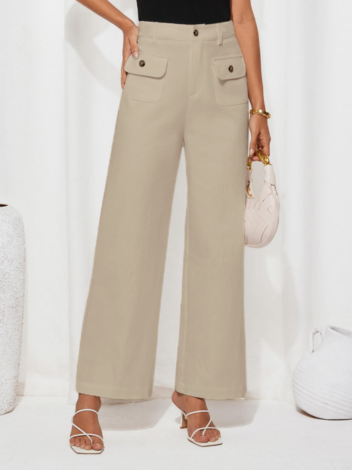 High Waist Wide Leg Pants