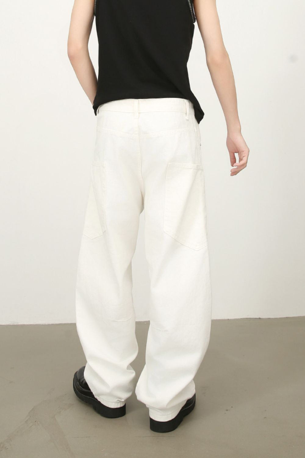 Men's Mid Rise Wide Leg Jeans - felvior