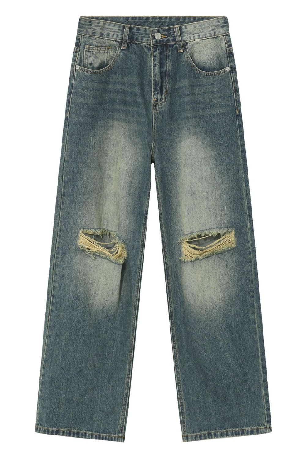 Men's Distressed Baggy Jeans