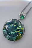 20 Carat Moissanite 925 Sterling Silver Pendant Necklace - felvior