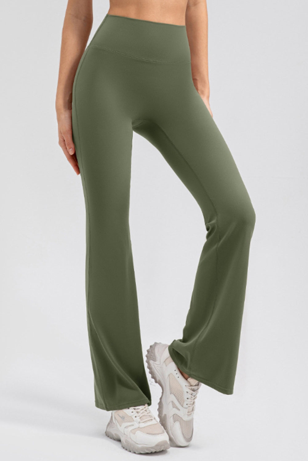 High Waist Straight Active Pants - felvior