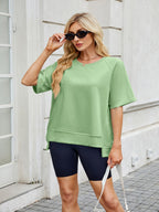 Round Neck Short Sleeve T-Shirt