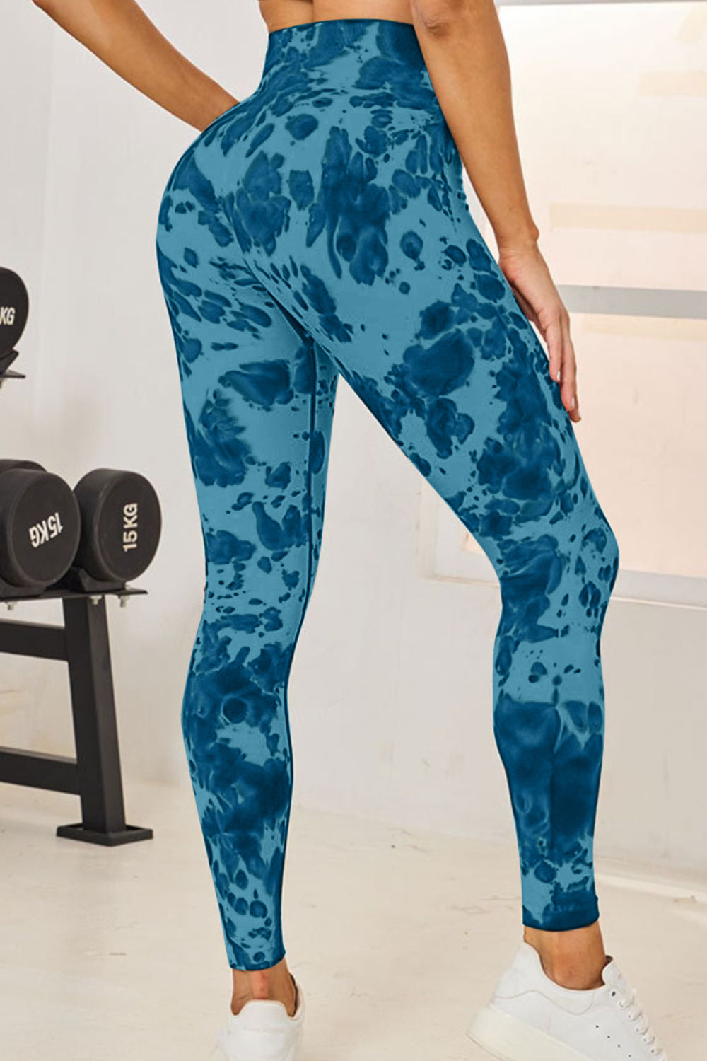 Tie-Dye High Waist Active Leggings - felvior