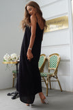 Devine Spaghetti Strap Maxi Dress - felvior