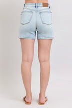 Judy Blue Plus Size Denim Shorts - 2 Button with Pockets