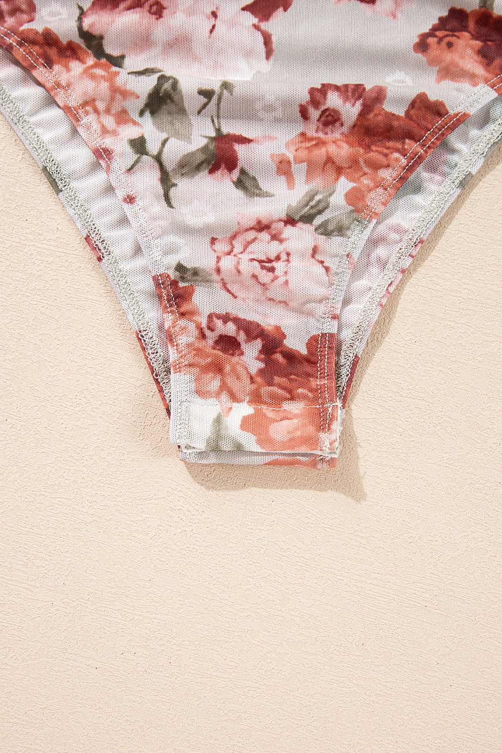 Floral Off-Shoulder Long Sleeve Bodysuit - felvior