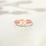 925 Sterling Silver Bow Ring - felvior