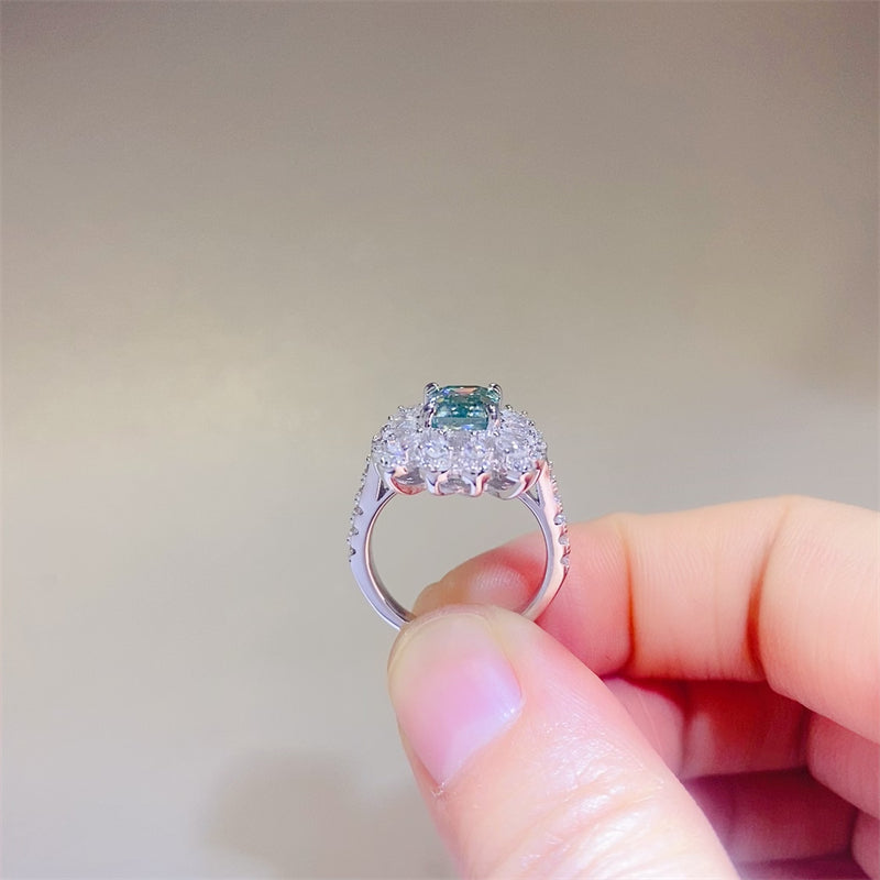 1 Carat Moissanite 925 Sterling Silver Ring - felvior