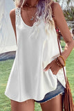 Openwork V-Neck Tank - felvior