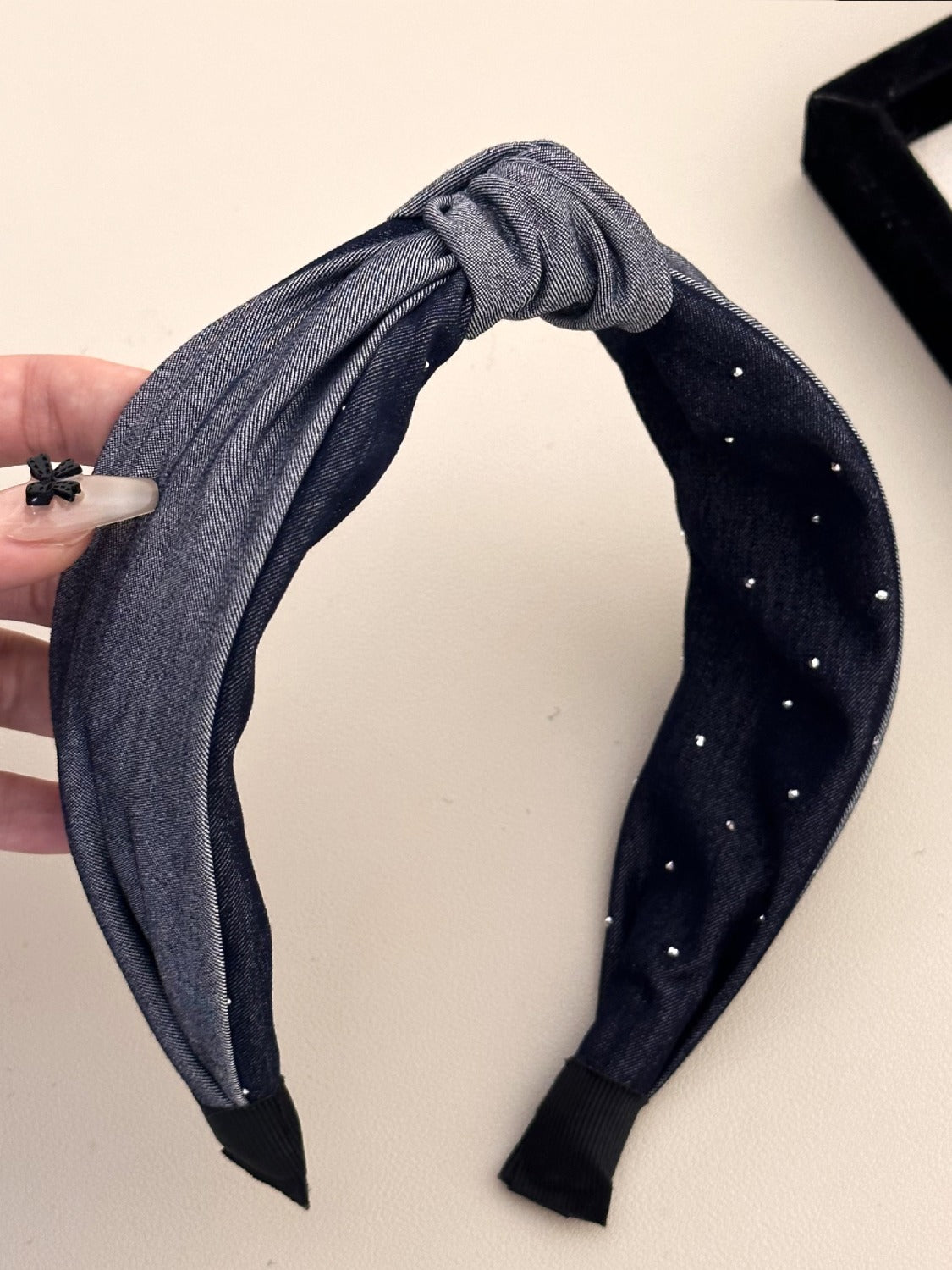 Knotted Polyester Wide Headband - felvior