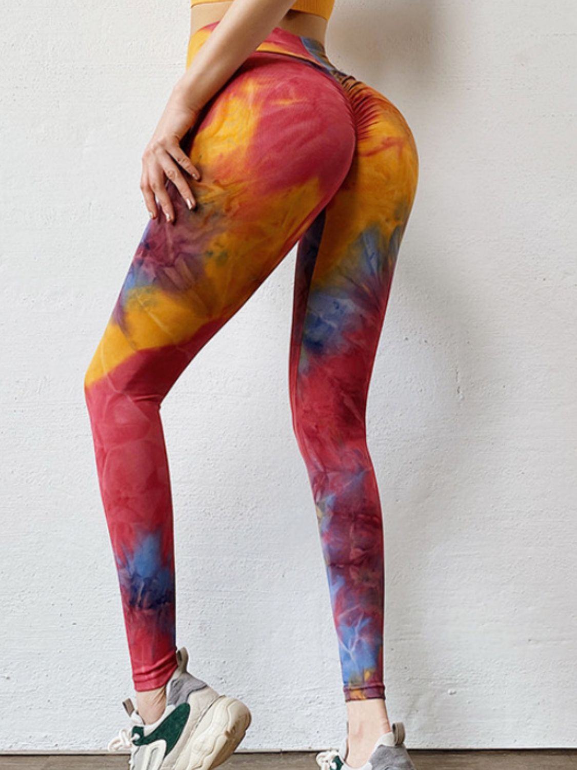 Tie-Dye High Waist Active Leggings - felvior