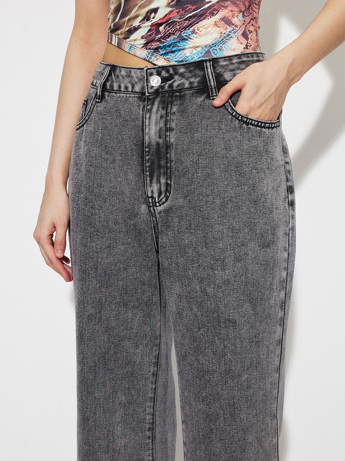 High Waist Bootcut Jeans with Pockets - felvior
