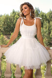 Tie-Shoulder Mesh Dress - felvior