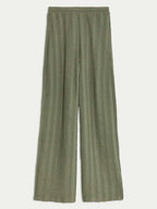 Round Neck Cap Sleeve Top and Pants Set