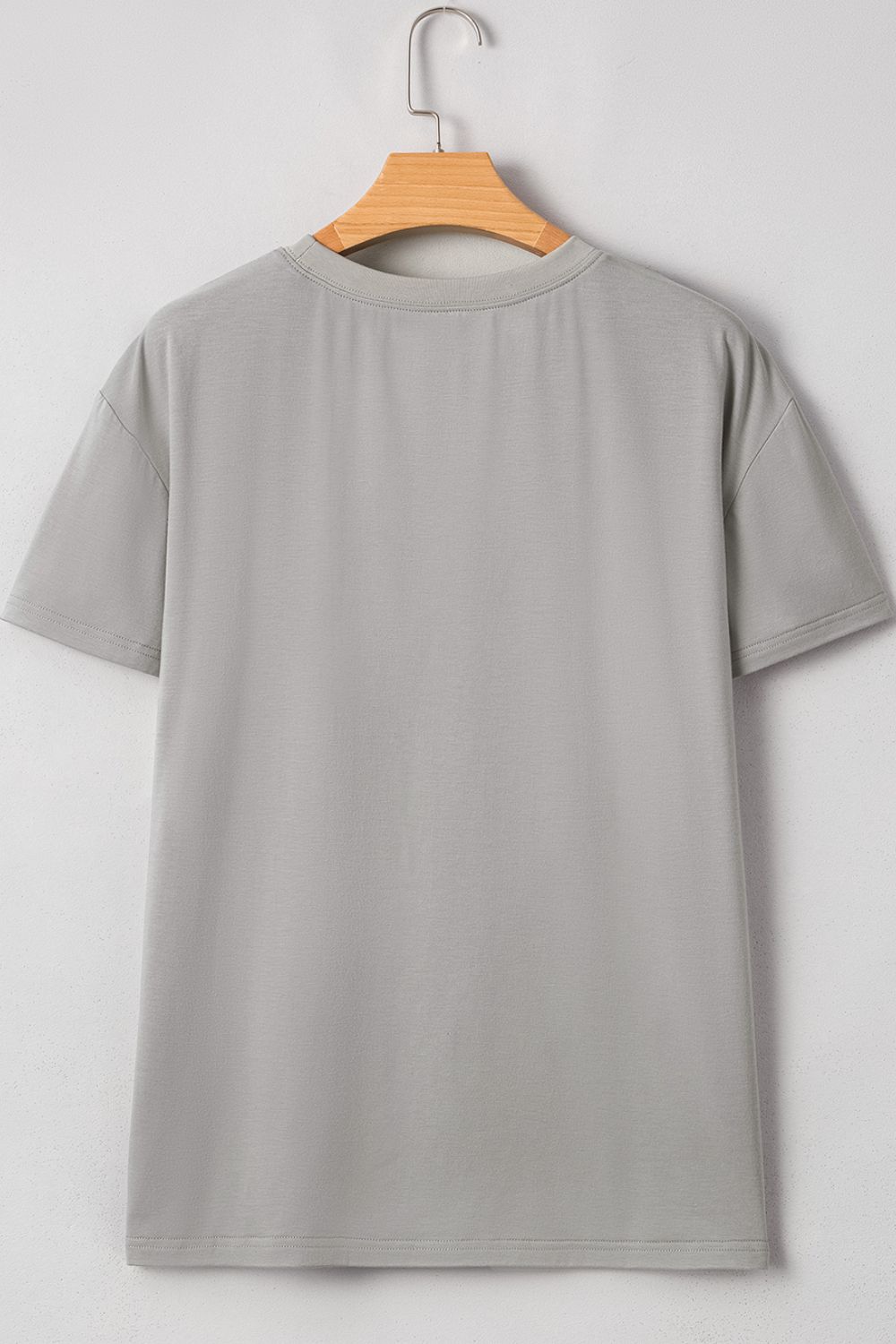 Letter Graphic Round Neck Short Sleeve T-Shirt