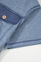 Placket Chest Pockets Short Sleeve Wide Leg Jumpsuit