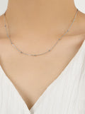 925 Sterling Silver Beaded Necklace - felvior