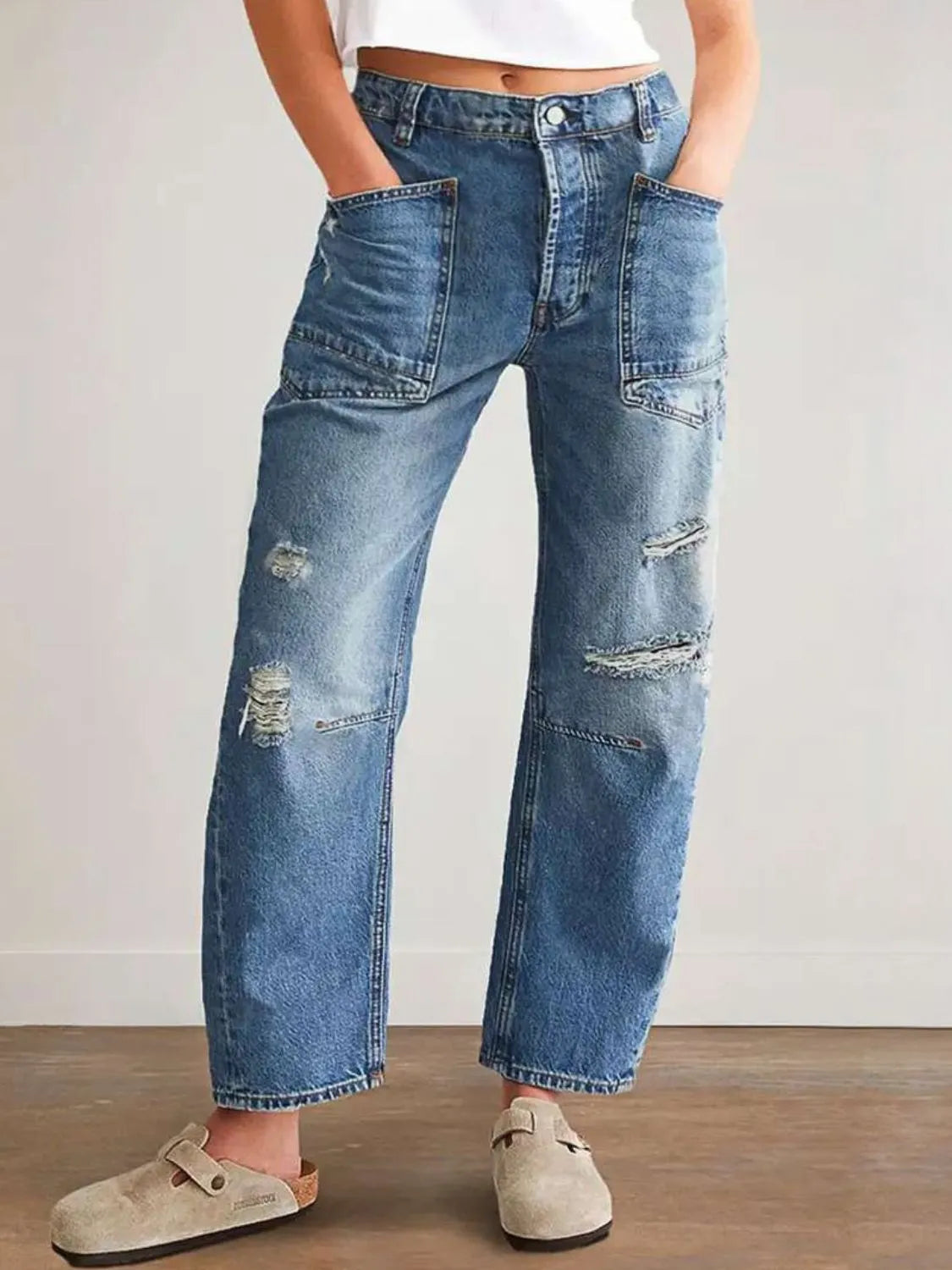 Distressed Jeans with Pockets Hauptbild