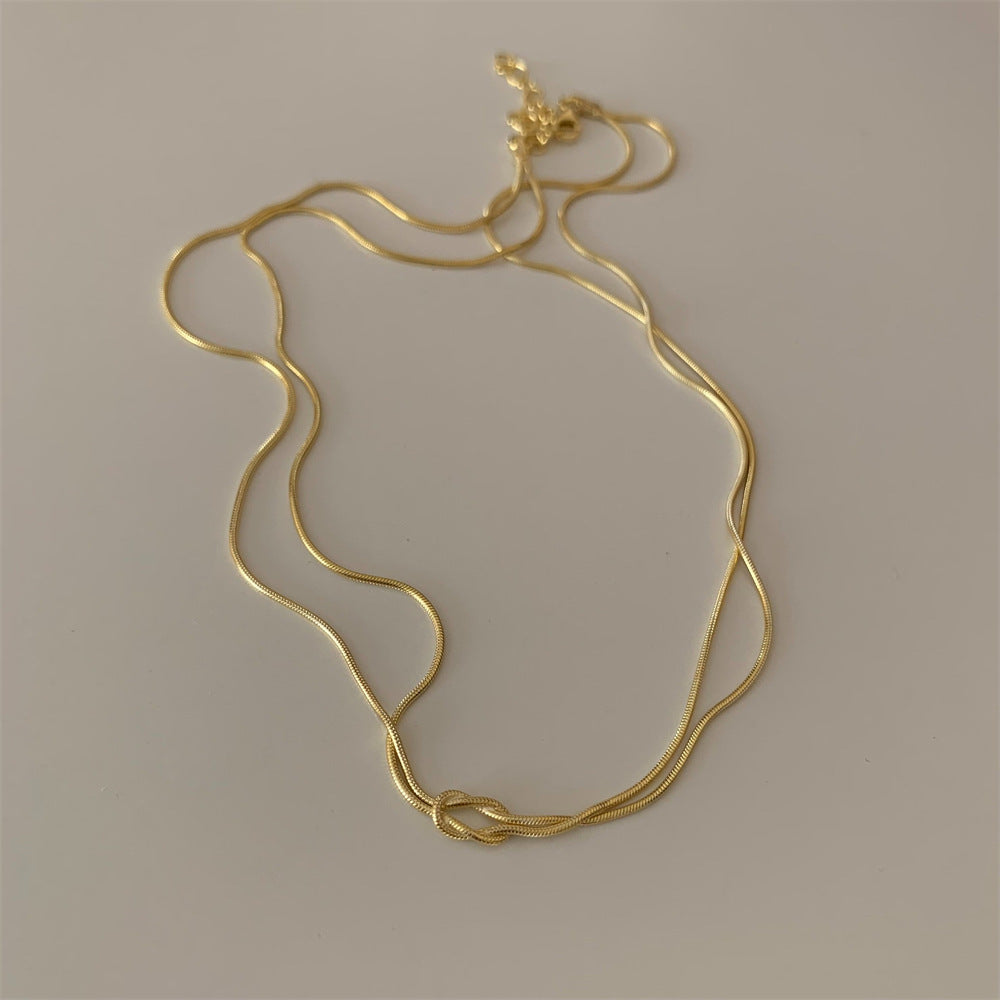 Titanium Steel Knotted Necklace - felvior