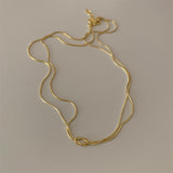 Titanium Steel Knotted Necklace - felvior