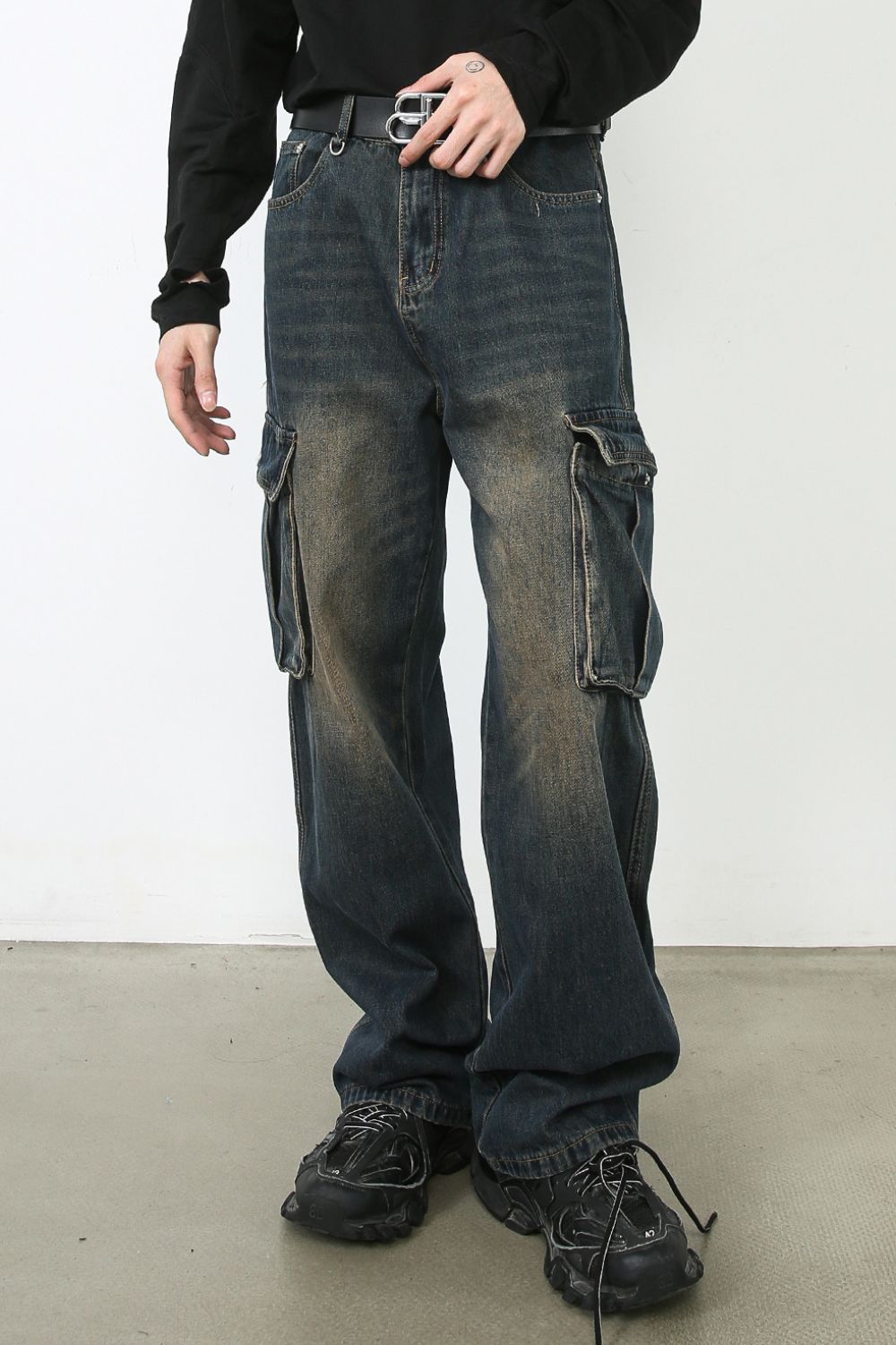 Men's Baggy Jeans with Cargo Pockets Hauptbild