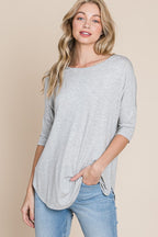 BOMBOM Round Neck Half Sleeve T-Shirt