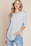 BOMBOM Round Neck Half Sleeve T-Shirt