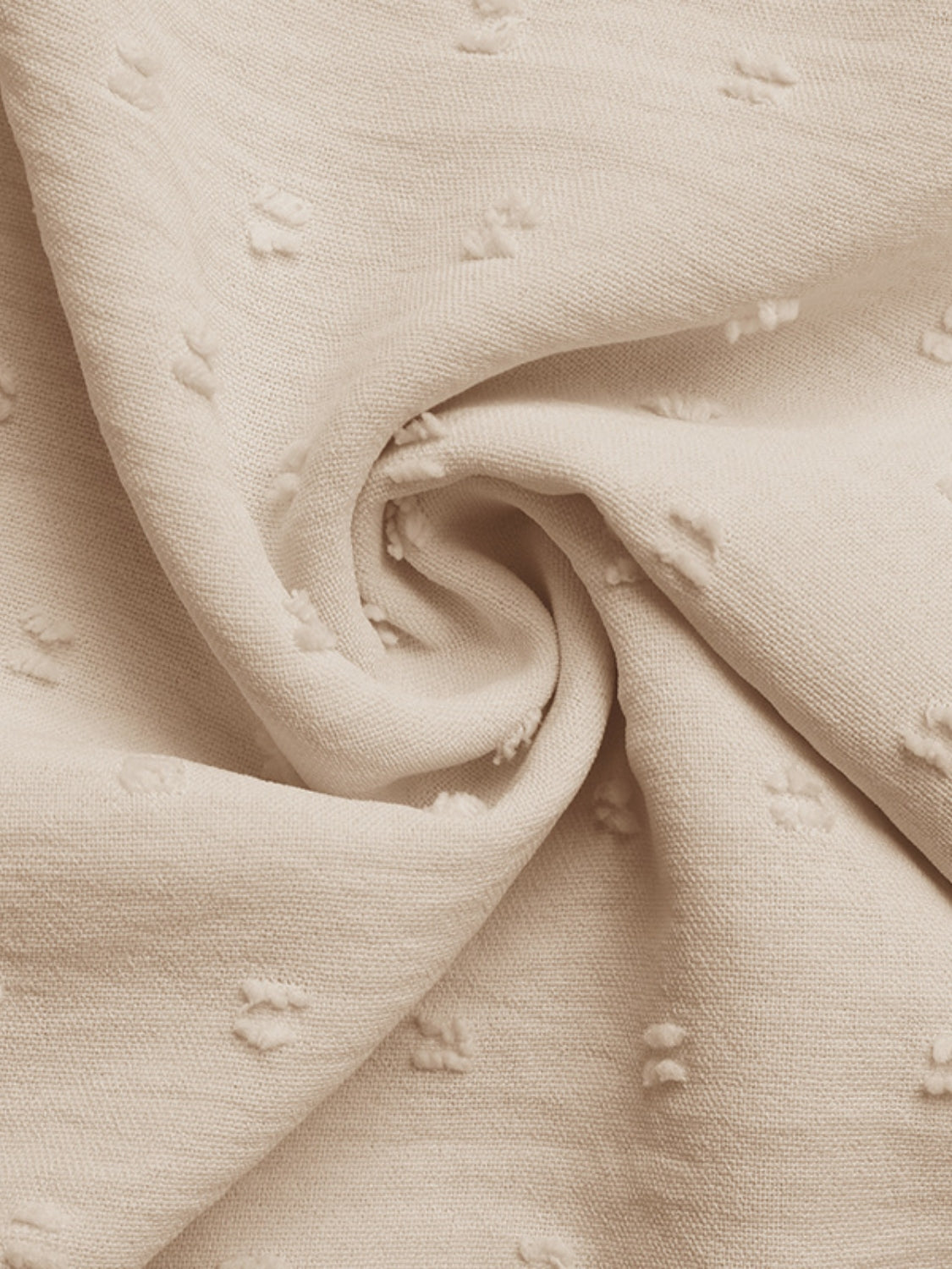 Swiss Dot Cutout Button Down Shirt