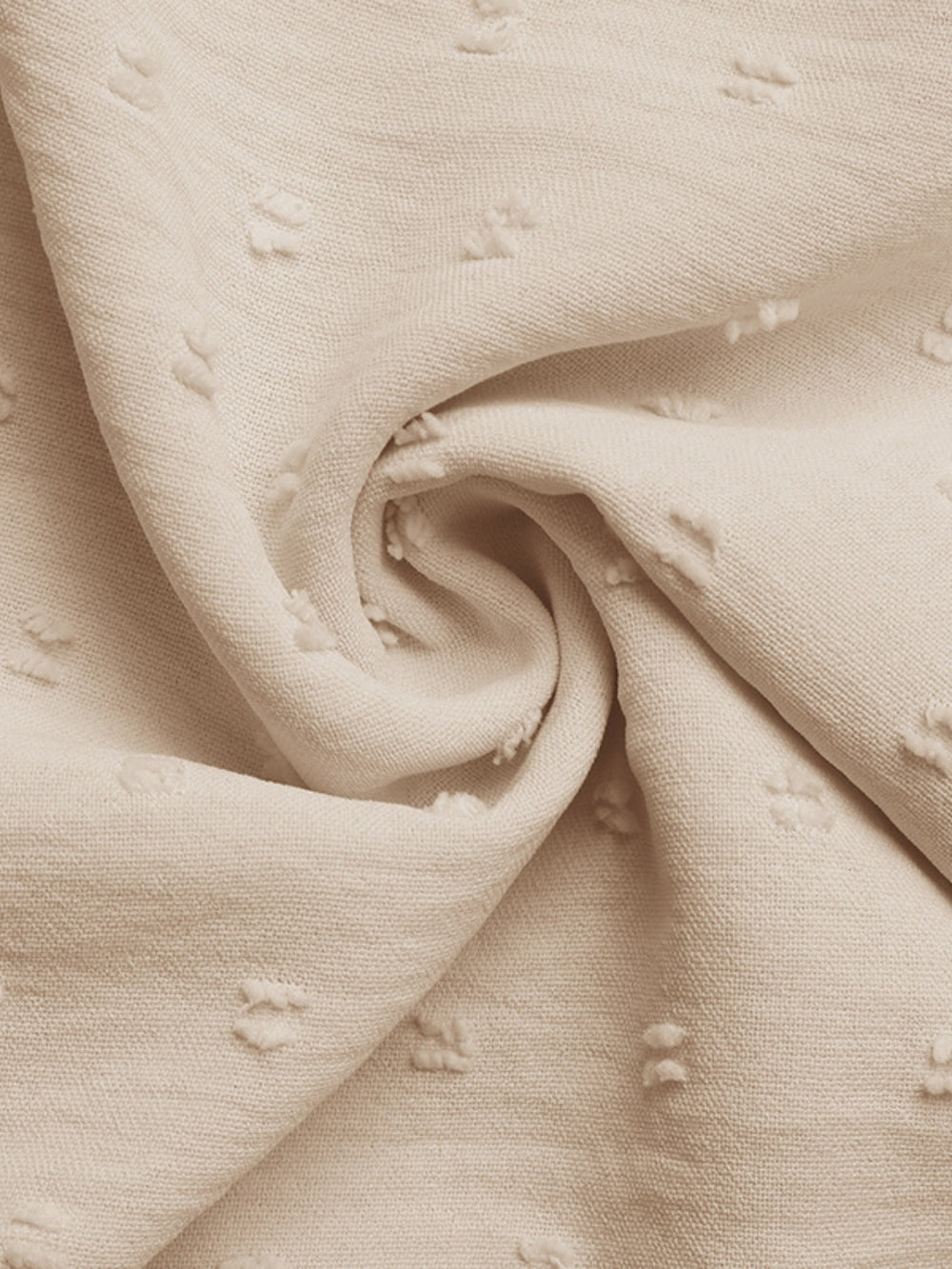 Swiss Dot Cutout Button Down Shirt