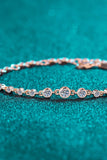 925 Sterling Silver Inlaid Moissanite Bracelet - felvior