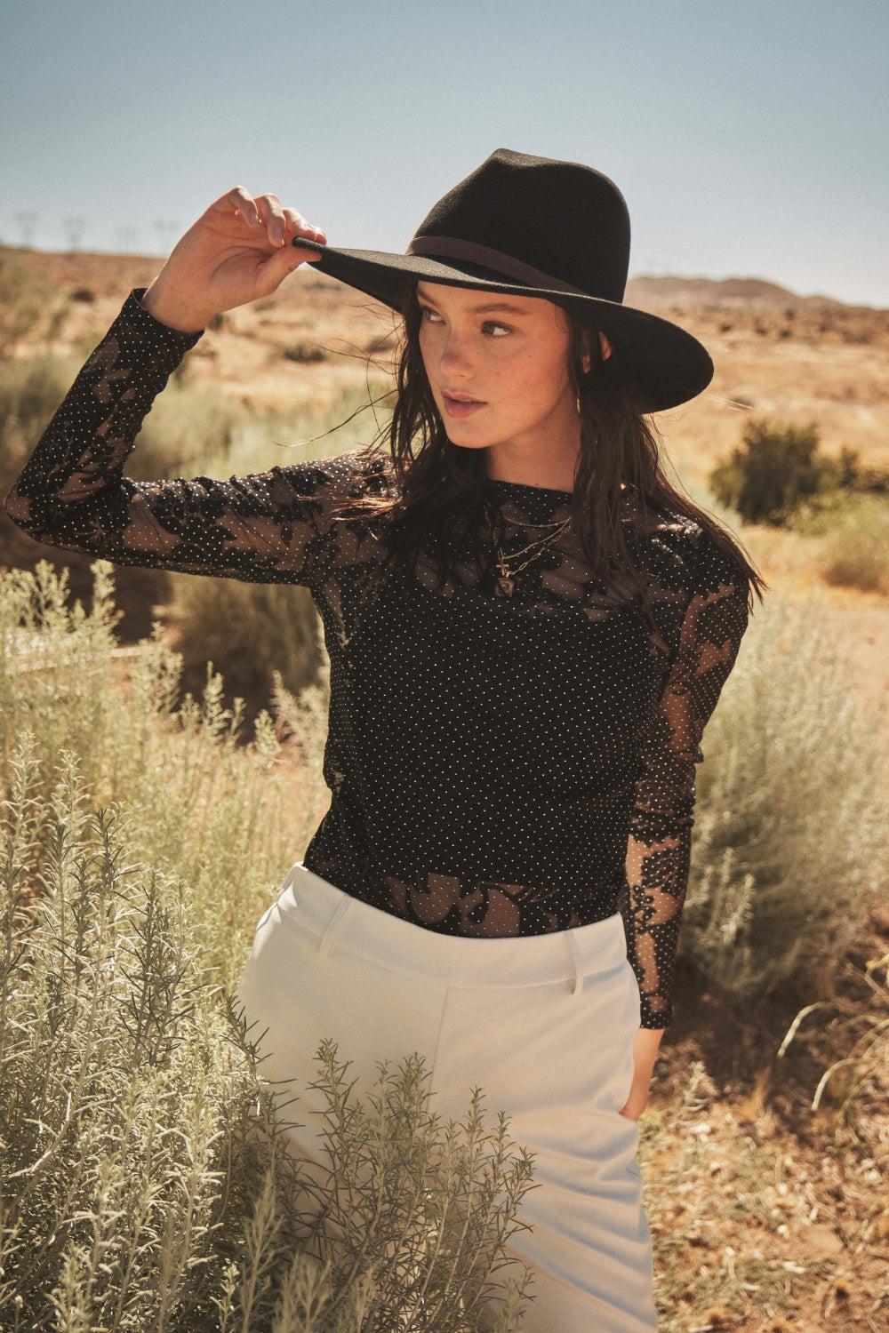 Ces Femme Floral Lace Mesh Bodysuit - felvior