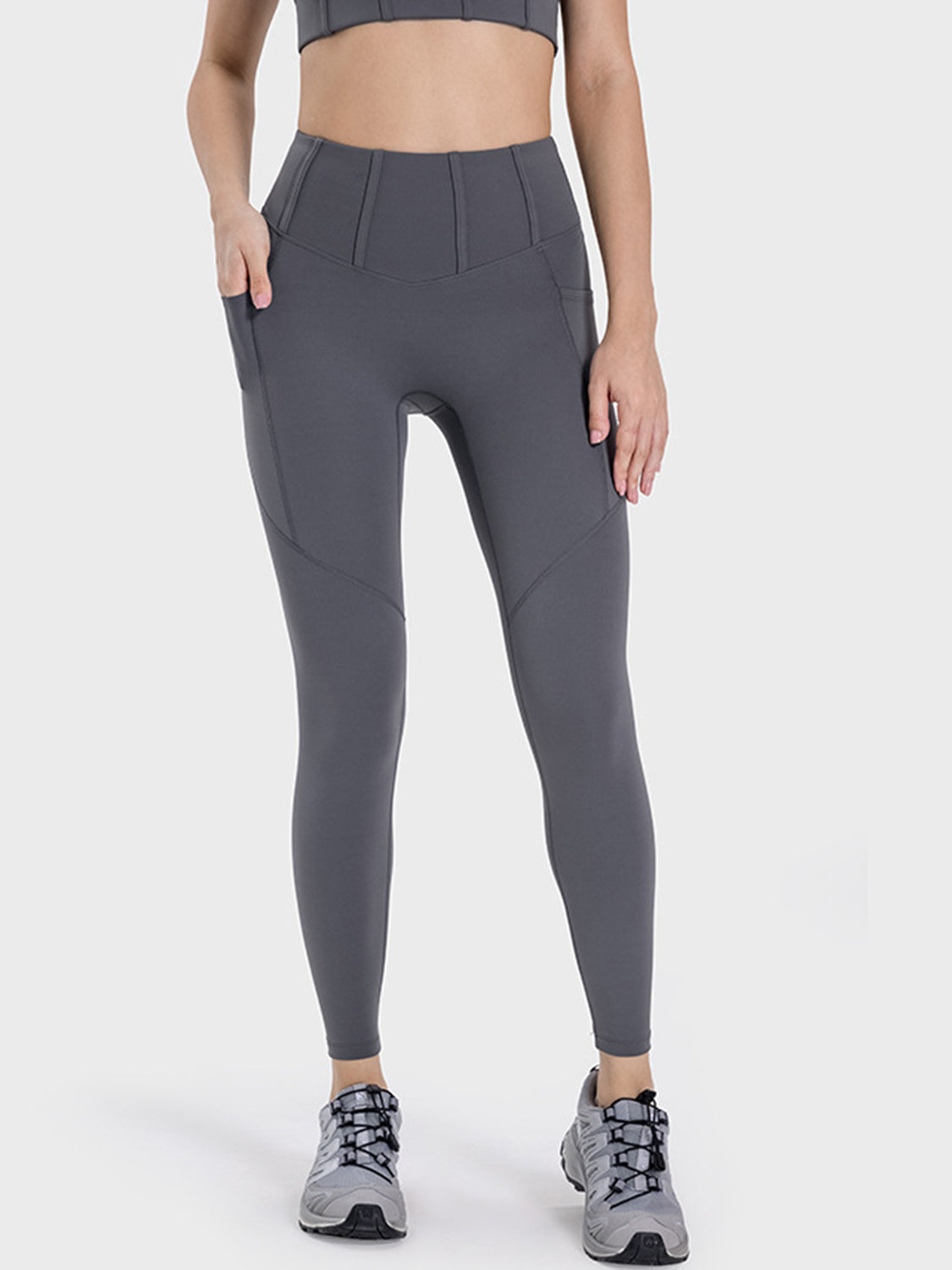 Millennia Pocketed High Waist Active Leggings - felvior
