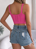 Cable-Knit Short Cami