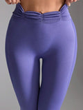 Ruched High Waist Active Leggings - felvior