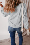 Graphic Round Neck Long Sleeve Sweatshirt - felvior