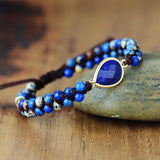 Handmade Teardrop Shape Beaded Bracelet - felvior