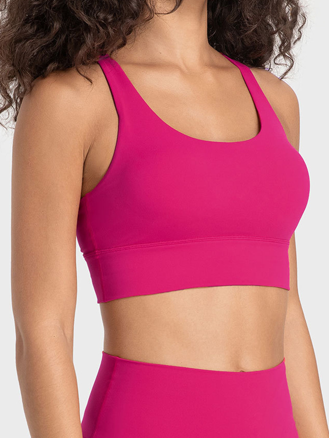 Millennia Crisscross Scoop Neck Active Tank - felvior
