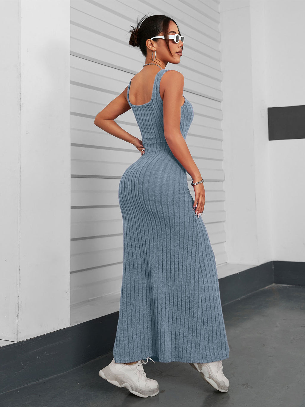 Ribbed Maxi Tank Dress
