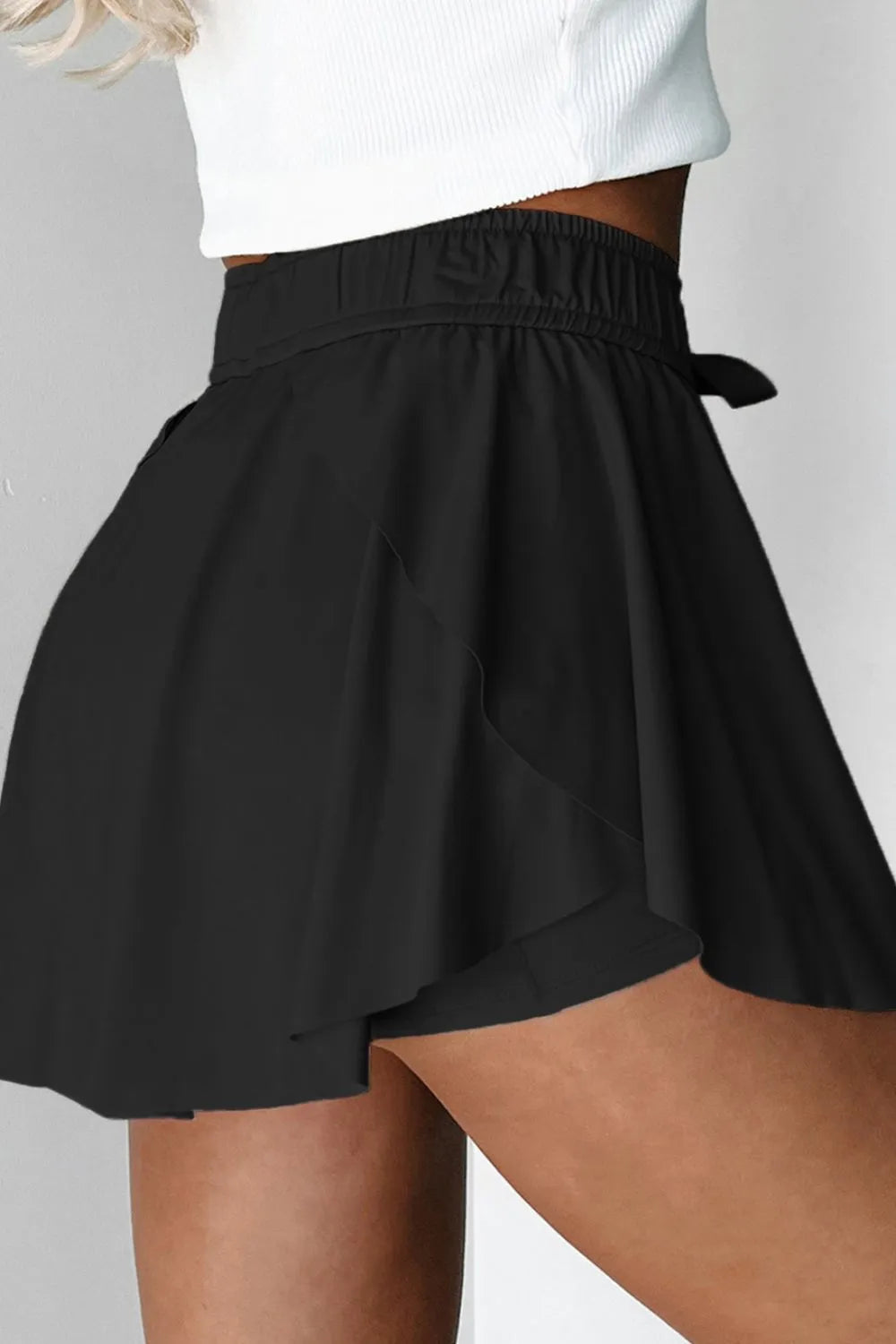 Drawstring Active Skorts