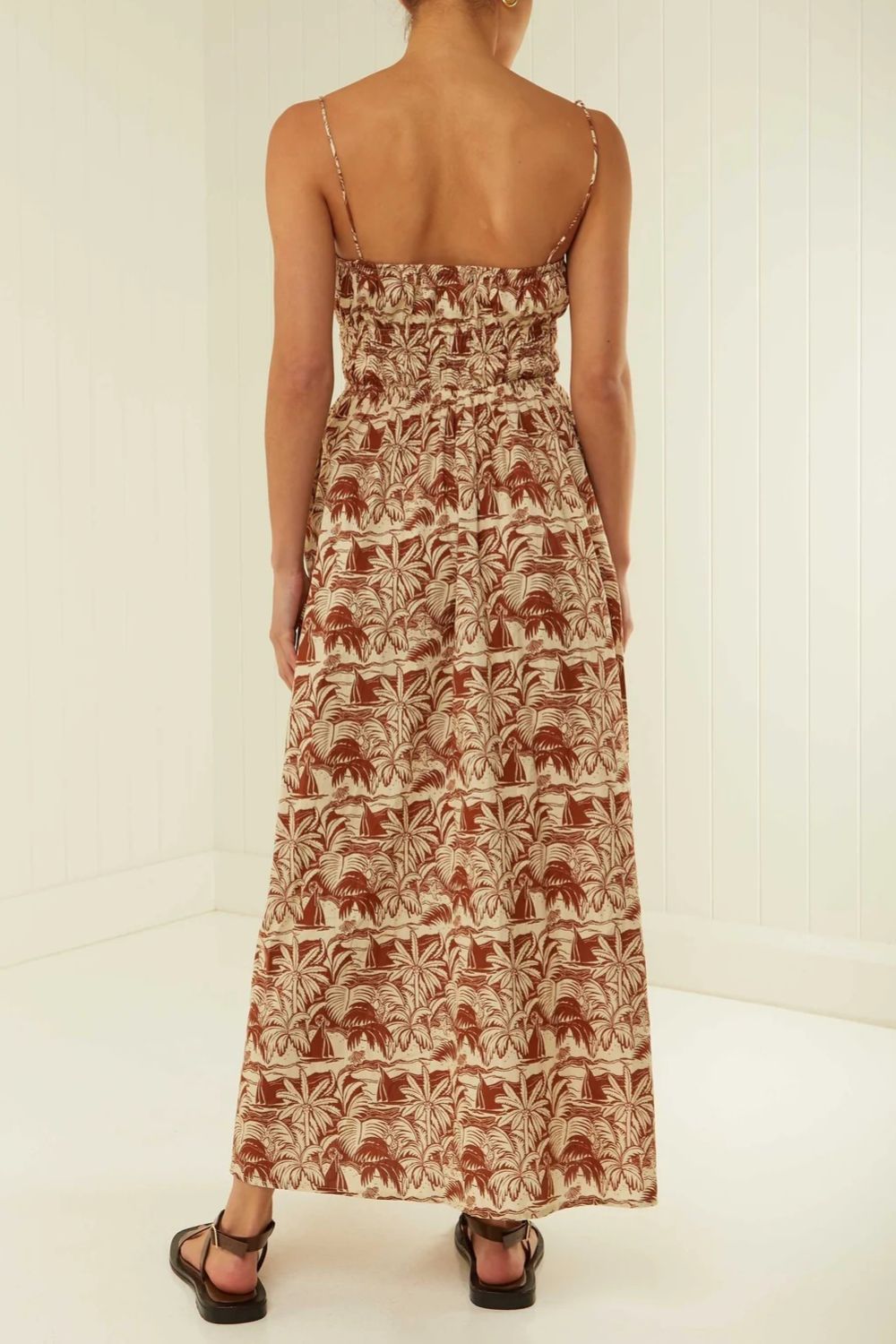 Printed Square Neck Cami Dress