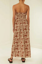 Printed Square Neck Cami Dress