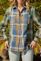 Plaid Button Up Long Sleeve Shirt
