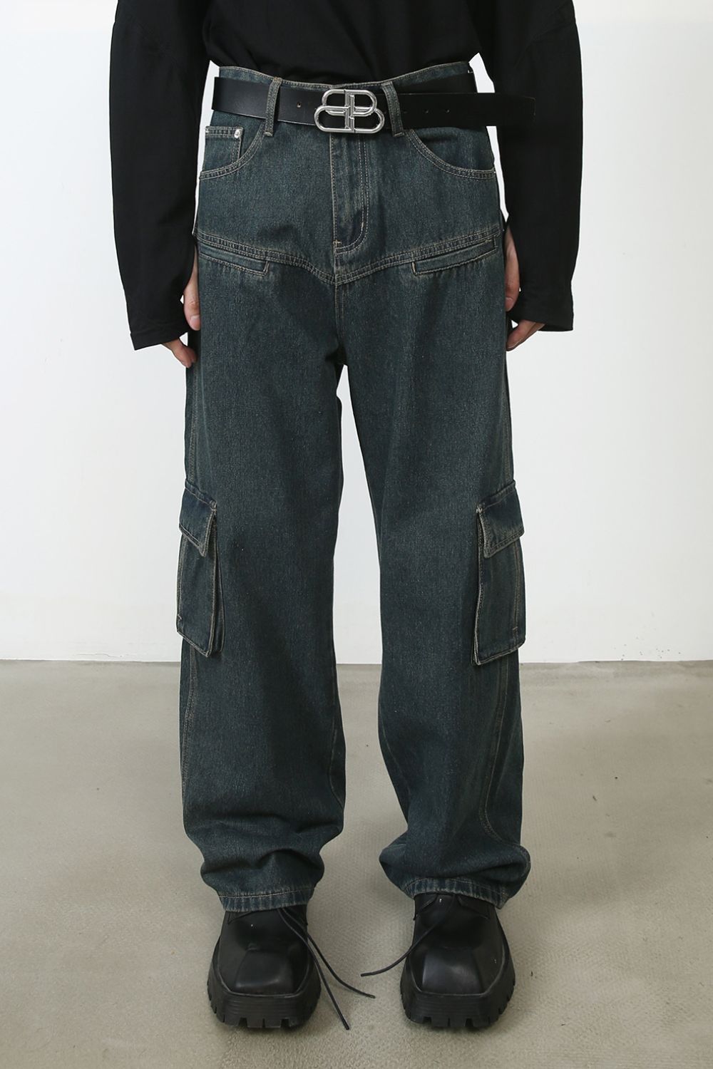 Men's Baggy Jeans with Cargo Pockets Hauptbild