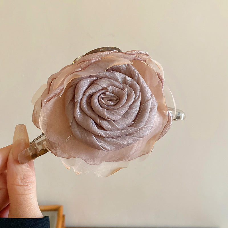 Flower Acrylic Hair Claw Clip - felvior